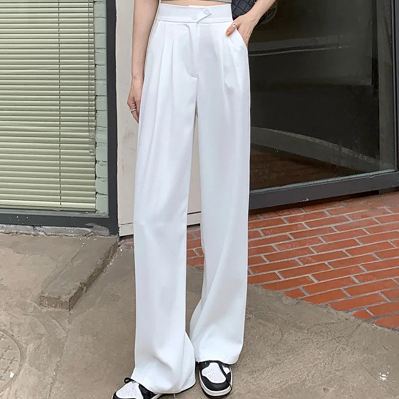 Kenna™ - Stylish Korean Button High Waist Pants