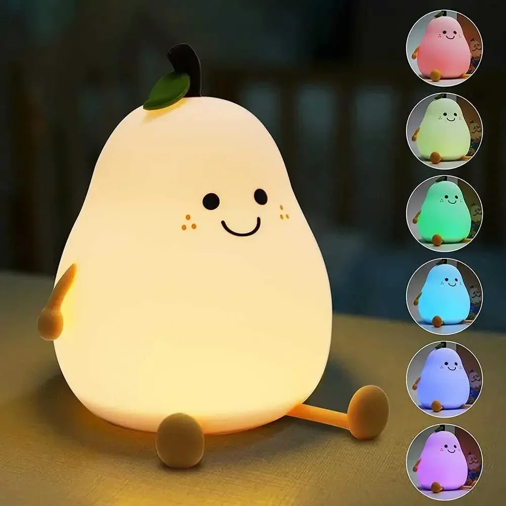 PearGlow™ - Cute Pear-Shaped Night Light for Kids (50% OFF)