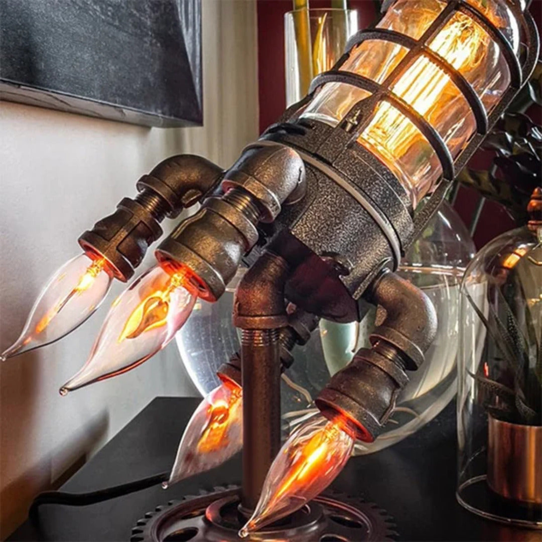 50% DISCOUNT | RocketLight™️ Steampunk Rocket Lamp