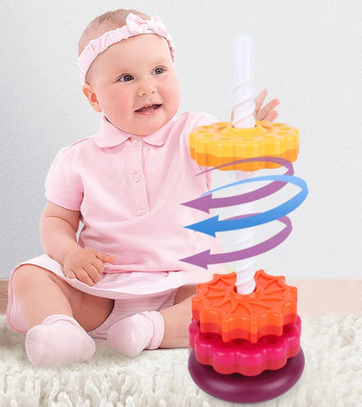 50% OFF | Rainbow Spinning Tower™ | Learning Through Play!