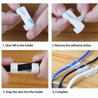 ClipCrafter™ - Self-Adhesive Cable Organizer (50% DISCOUNT)