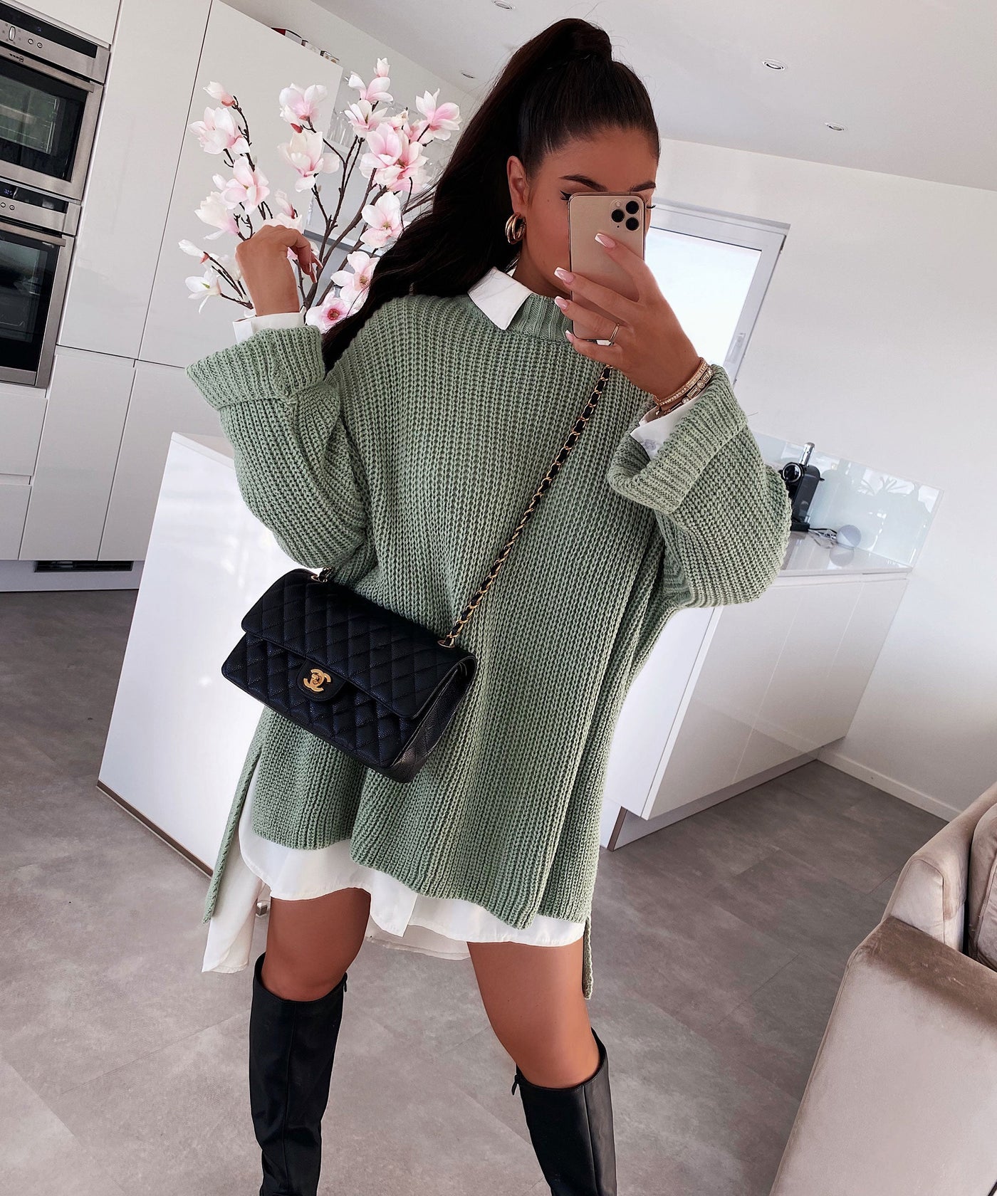 Oversized Pullover Elsa Pistachio