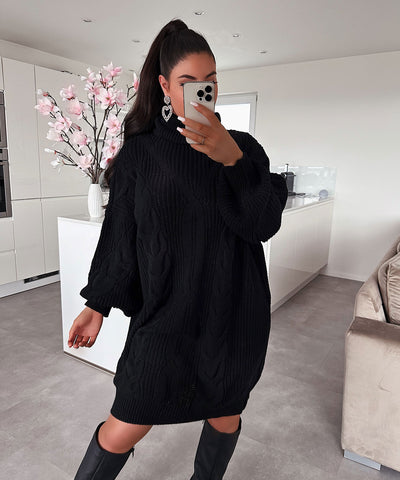 Sophie Black Knit Dress