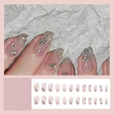 Lustrella™ - Stylish Short Fake Nails Set