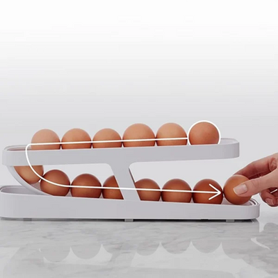 EggRack™ - Automatic Rolling Holder for Egg Stacks (50% DISCOUNT)