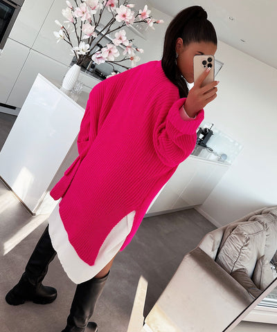 Oversized Pullover Elsa Neon Pink