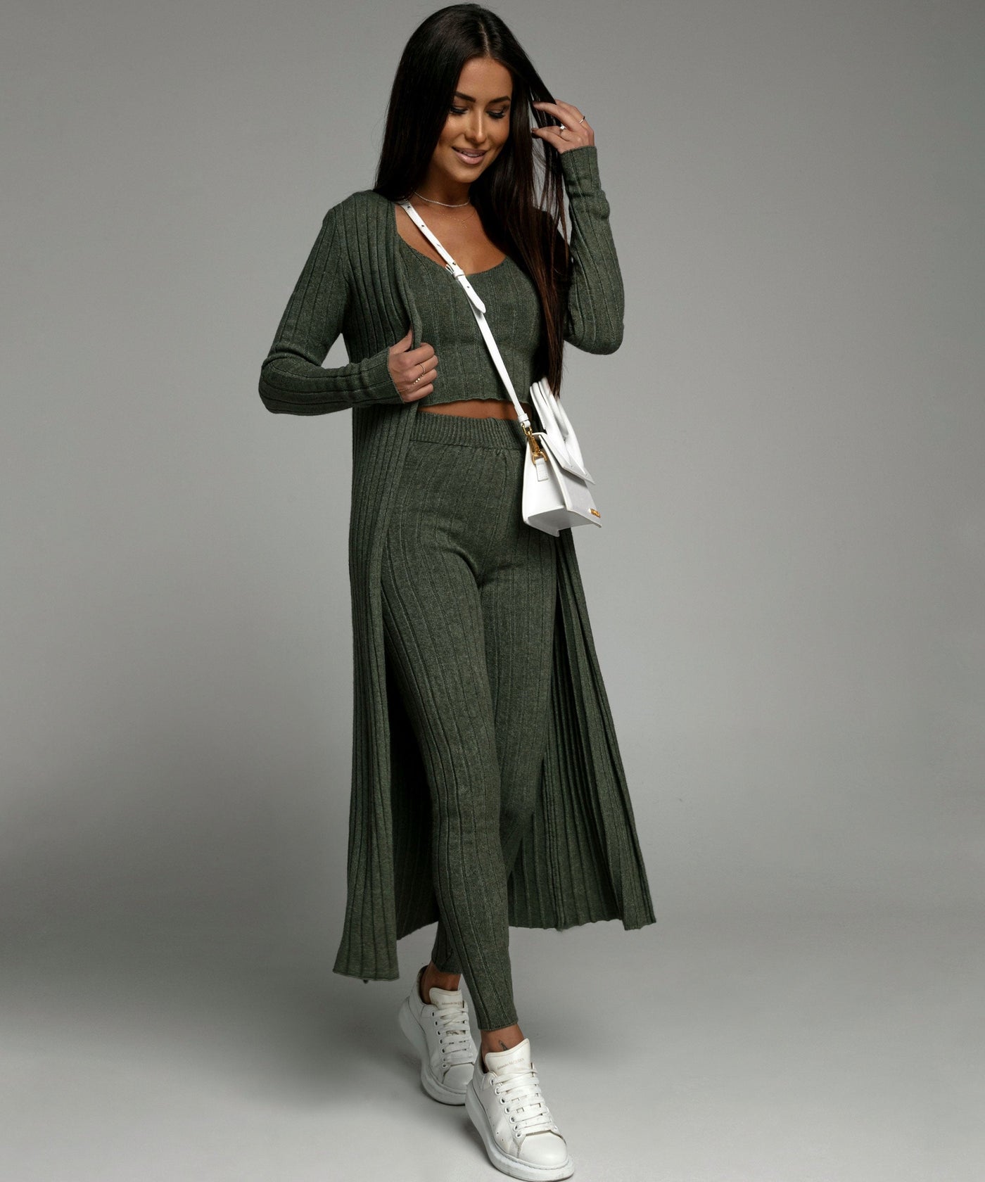 Three-piece Macie Khaki