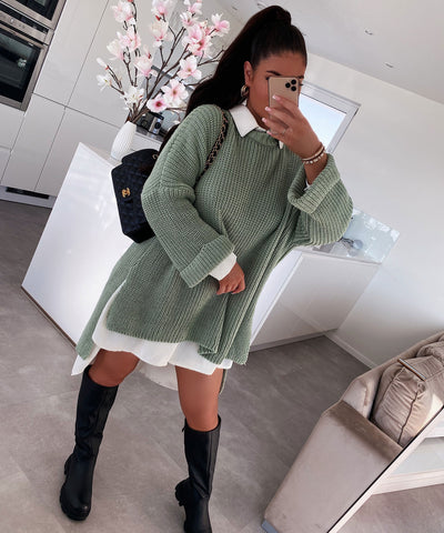 Oversized Pullover Elsa Pistachio