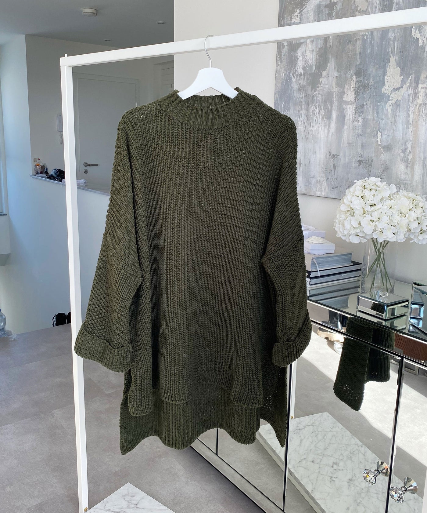 Oversized Pullover Elsa Khaki