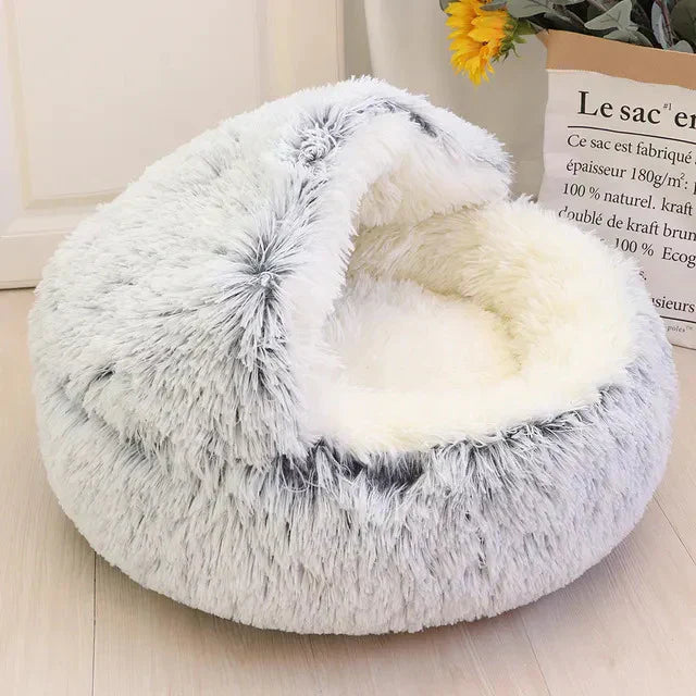 CatBed™ - Plush Hooded Cat Cocoon (50% DISCOUNT)