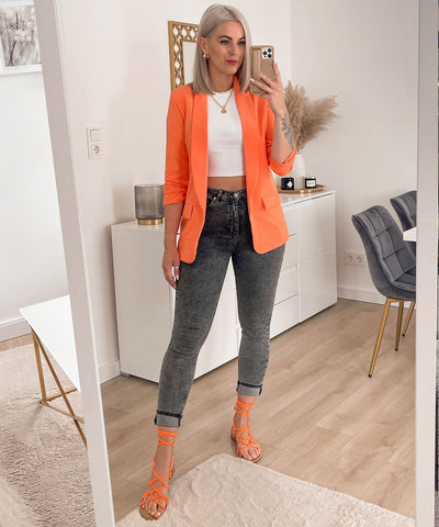 Mykonos Orange Blazer