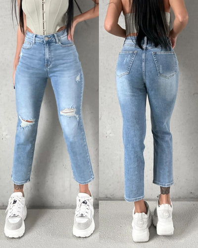 Mum Jeans Letitia Blau