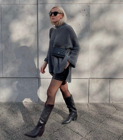 Oversized Sweater Elsa Dark Gray