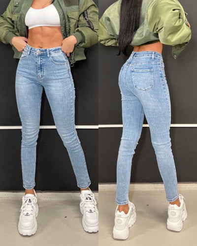 Skinny High-Waist Jeans Ines Blue