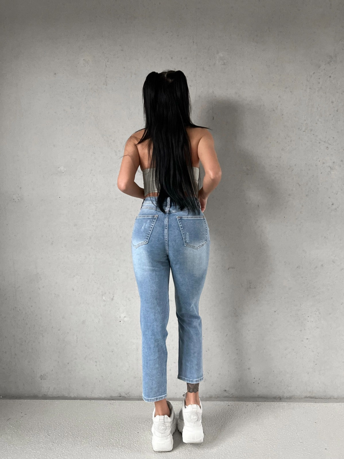 Mum Jeans Letitia Blau