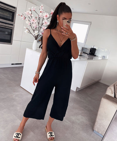 Muslin Jumpsuit Valeria Black