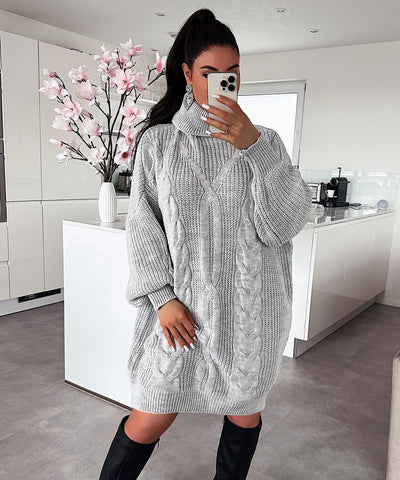 Sophie Grey Knit Dress