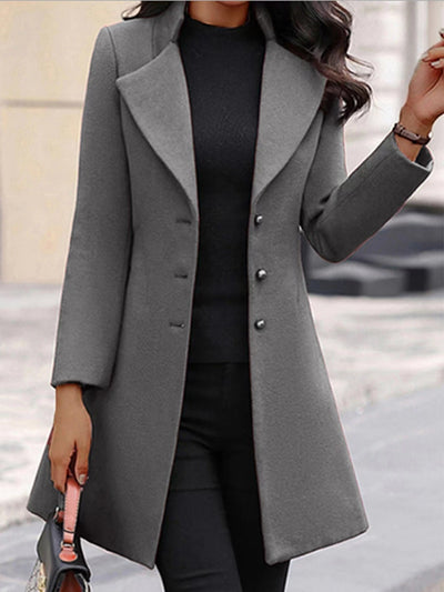 Lara™ - Women's Long Wool Coat (50% Off)