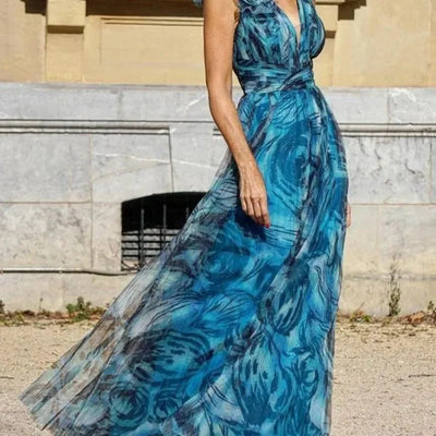 Elsie™ - Bohème Wind Blumen Bedrucktes Kleid (50% RABATT)