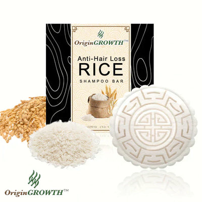 1+1 FREE | OriginGROWTH™ | Rice Hair Growth Shampoo Bar