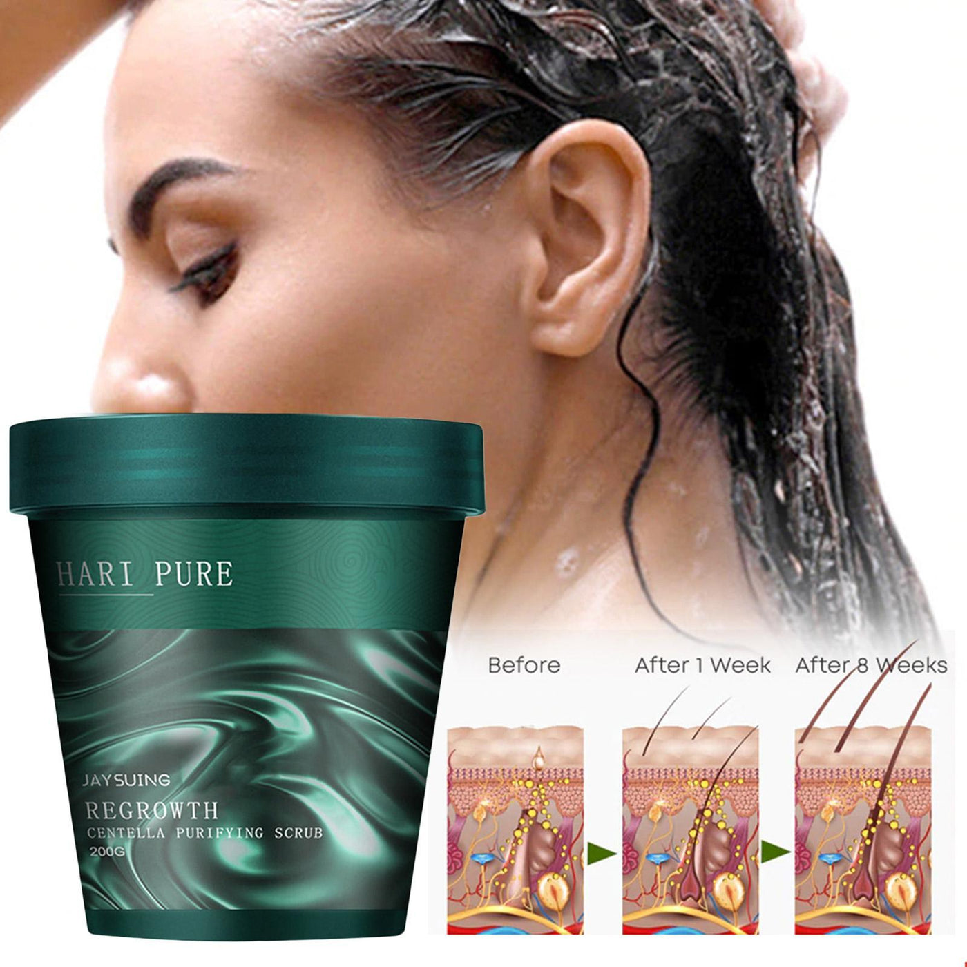 HairPure™ ReGrowth Centella Purifying Scrub 1+1 FREE