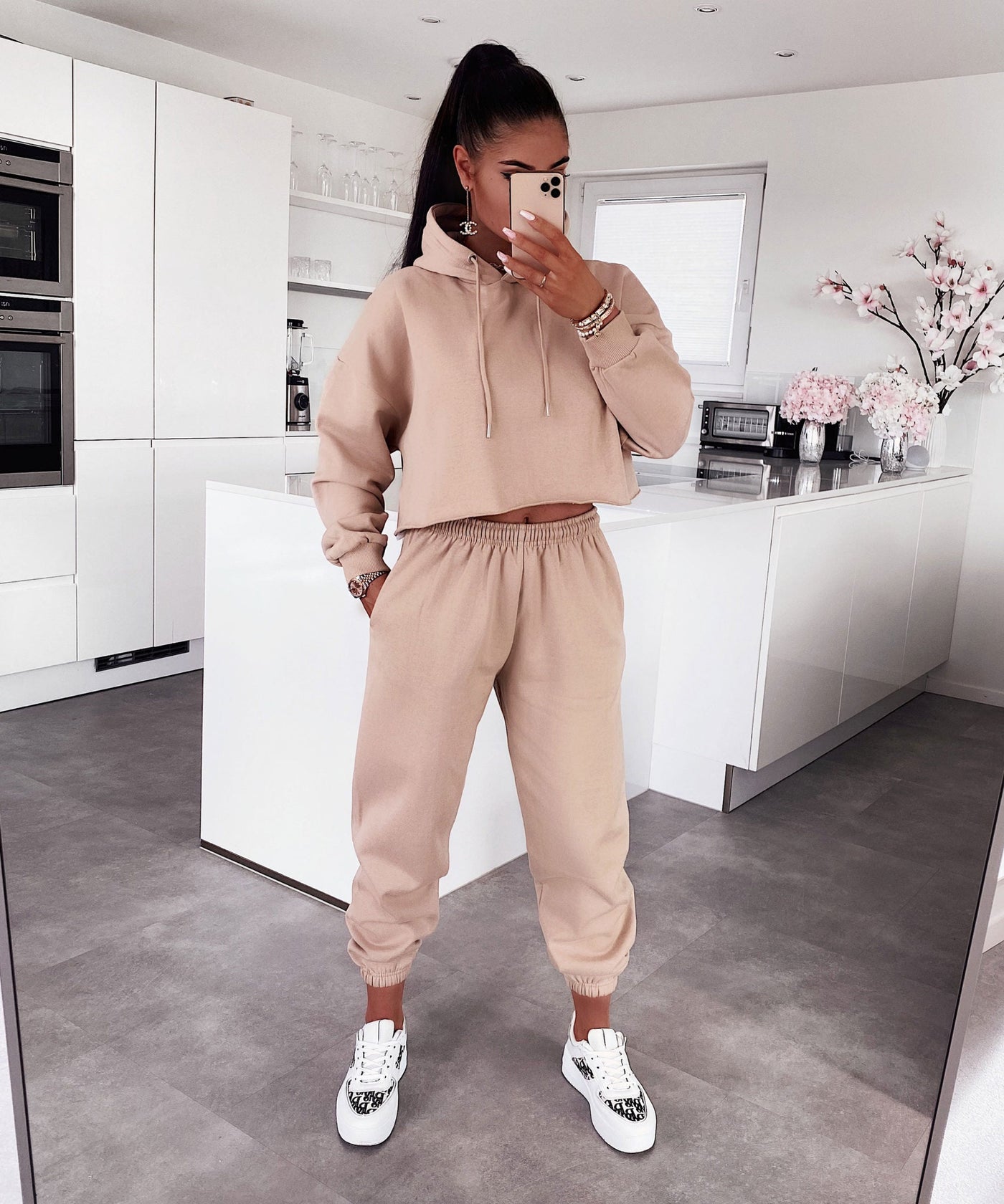 Lexi Beige Jogger Set New