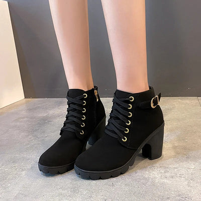 Maria™ – Women's Winter Boots with Thick Heels (50% Off)