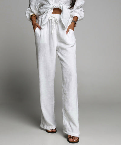 Muslin Pants Abril White