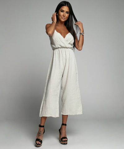 Muslin Jumpsuit Valeria Beige