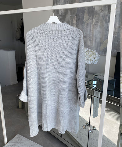 Oversize Pullover Elsa Light Grey